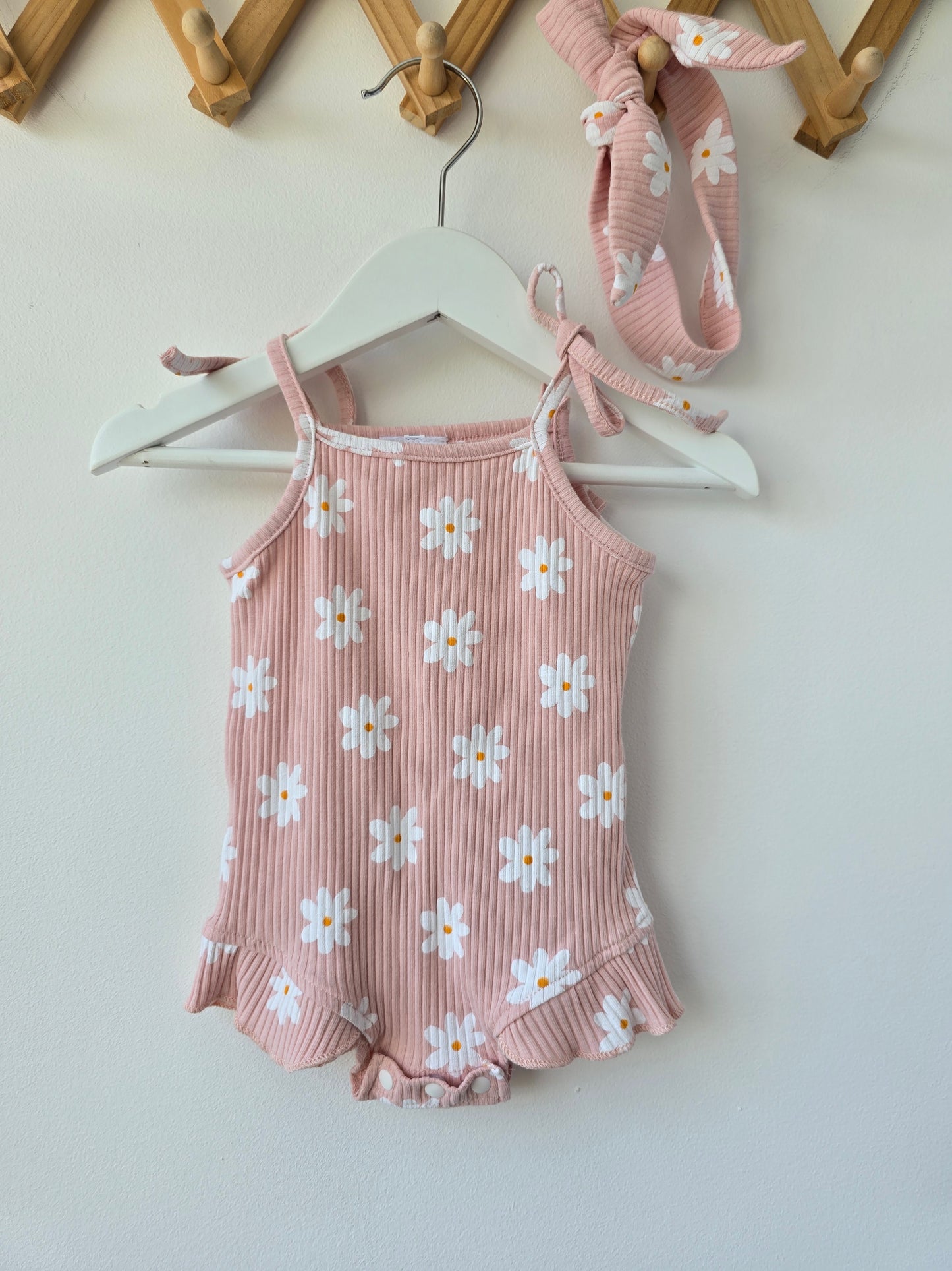 Daisy rib set pink