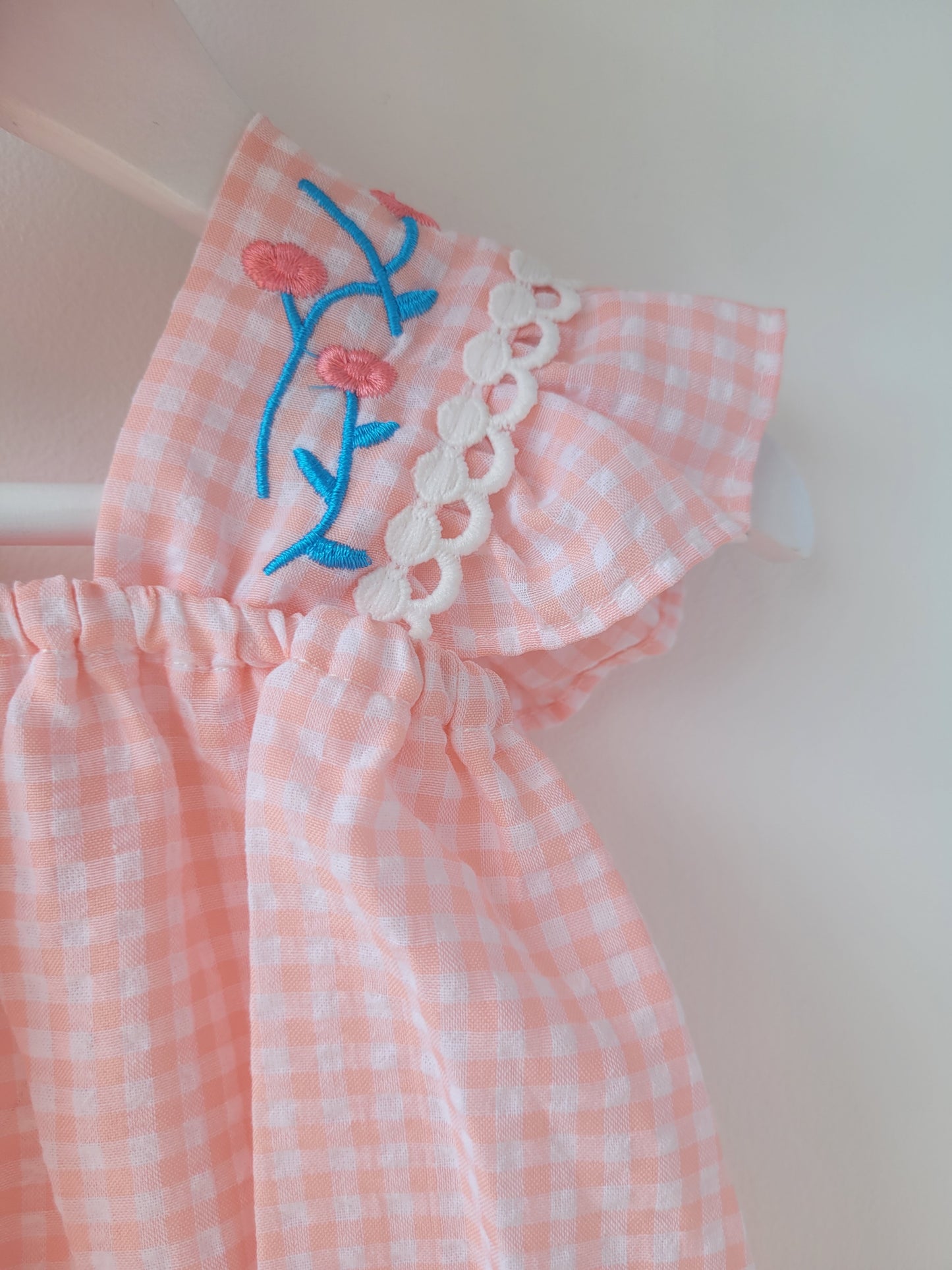 Pink gingham set