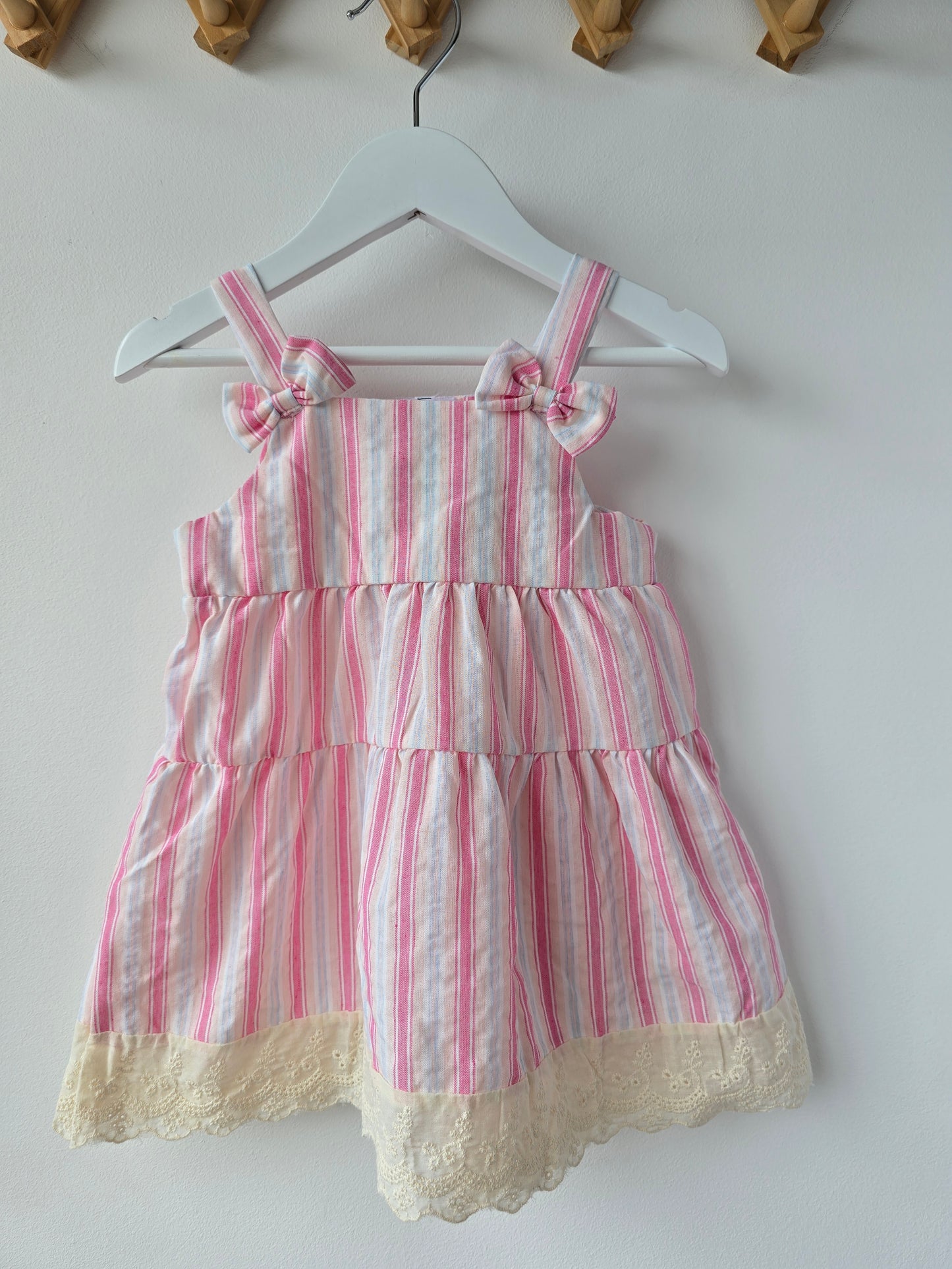 Strawberry striped summer dress