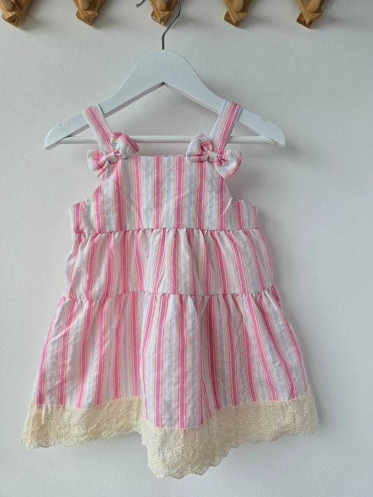 Strawberry striped summer dress