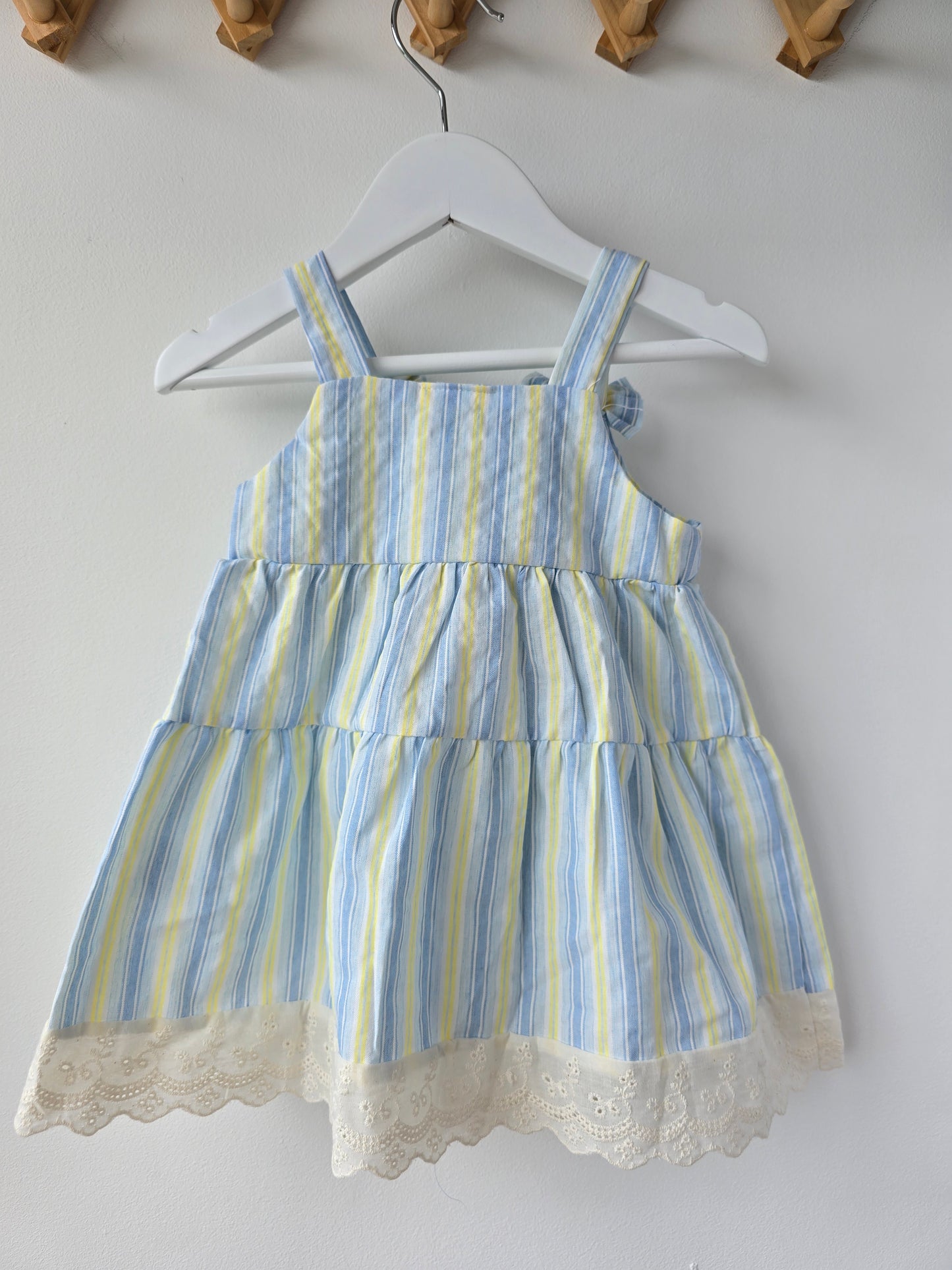 Lemon striped summer dress