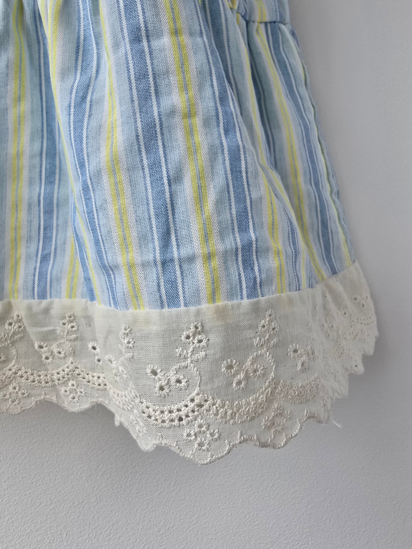 Lemon striped summer dress