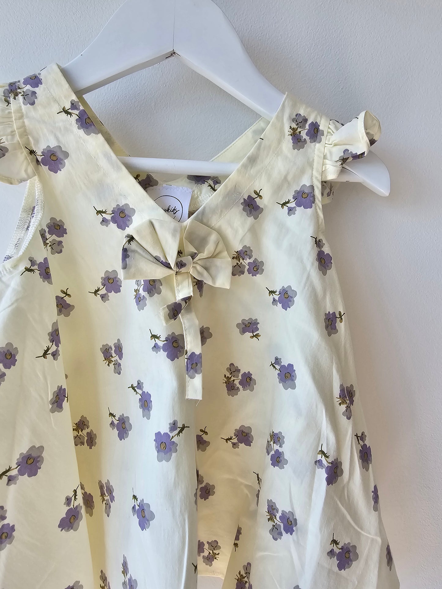 Lilac flower baby dress