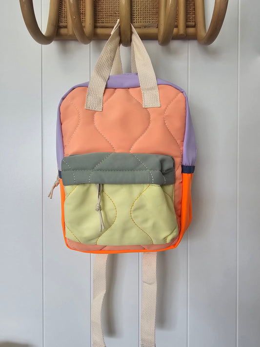 Colourblock backpack