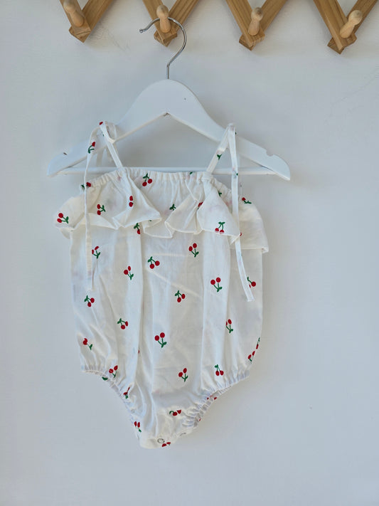 Cherry 🍒 ruffle romper