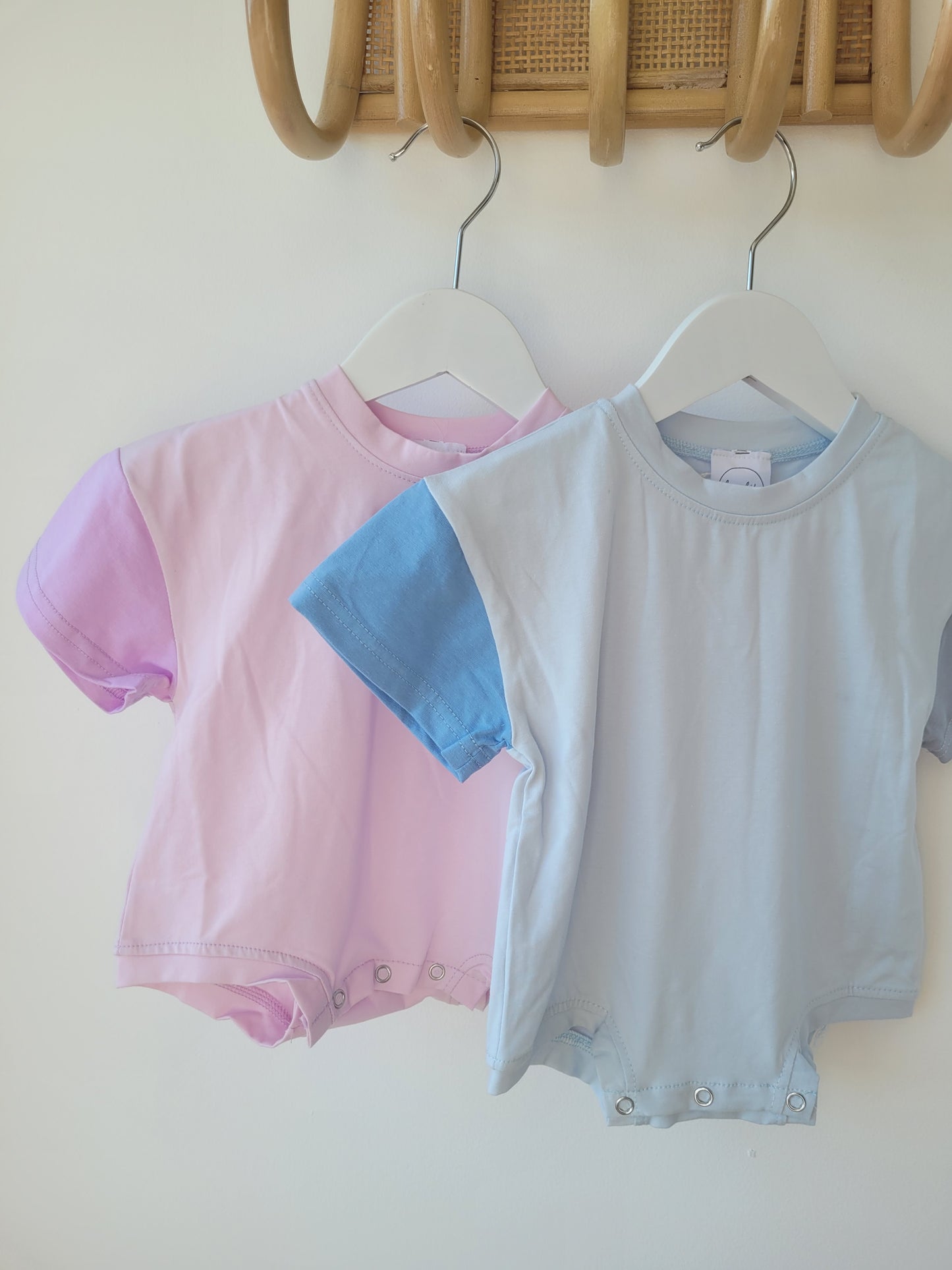 Colourblock romper lilac