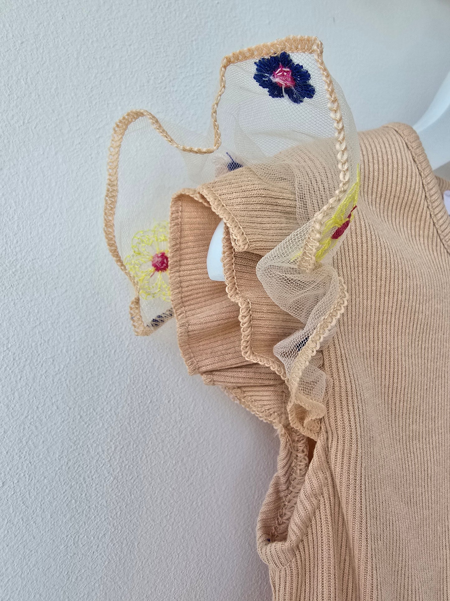 Boho flower tulle dress