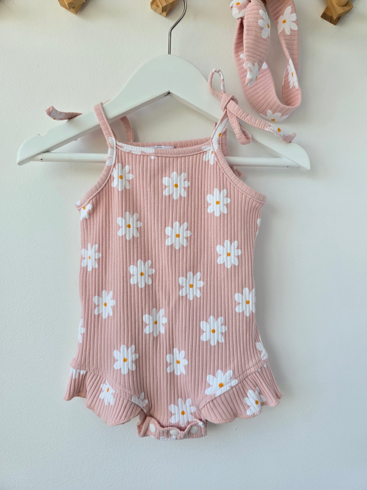 Daisy rib set pink