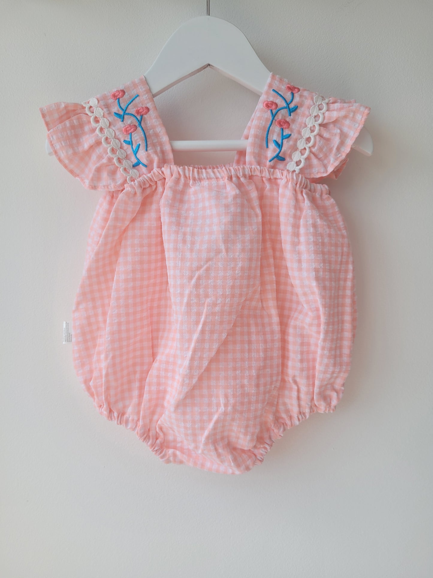 Pink gingham set