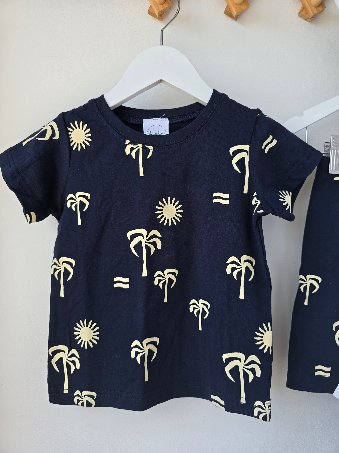 Palmtree set navy