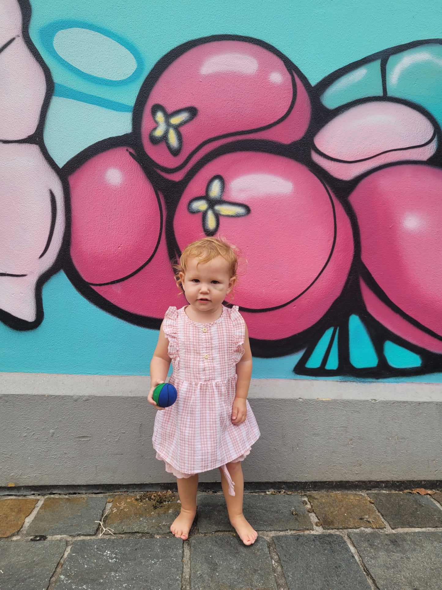 Ruffled sleeveless gingham dress