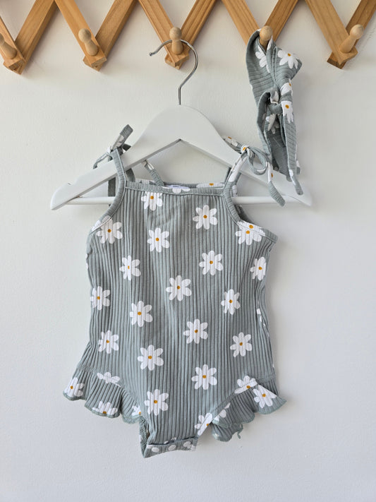 Daisy rib set turquoise