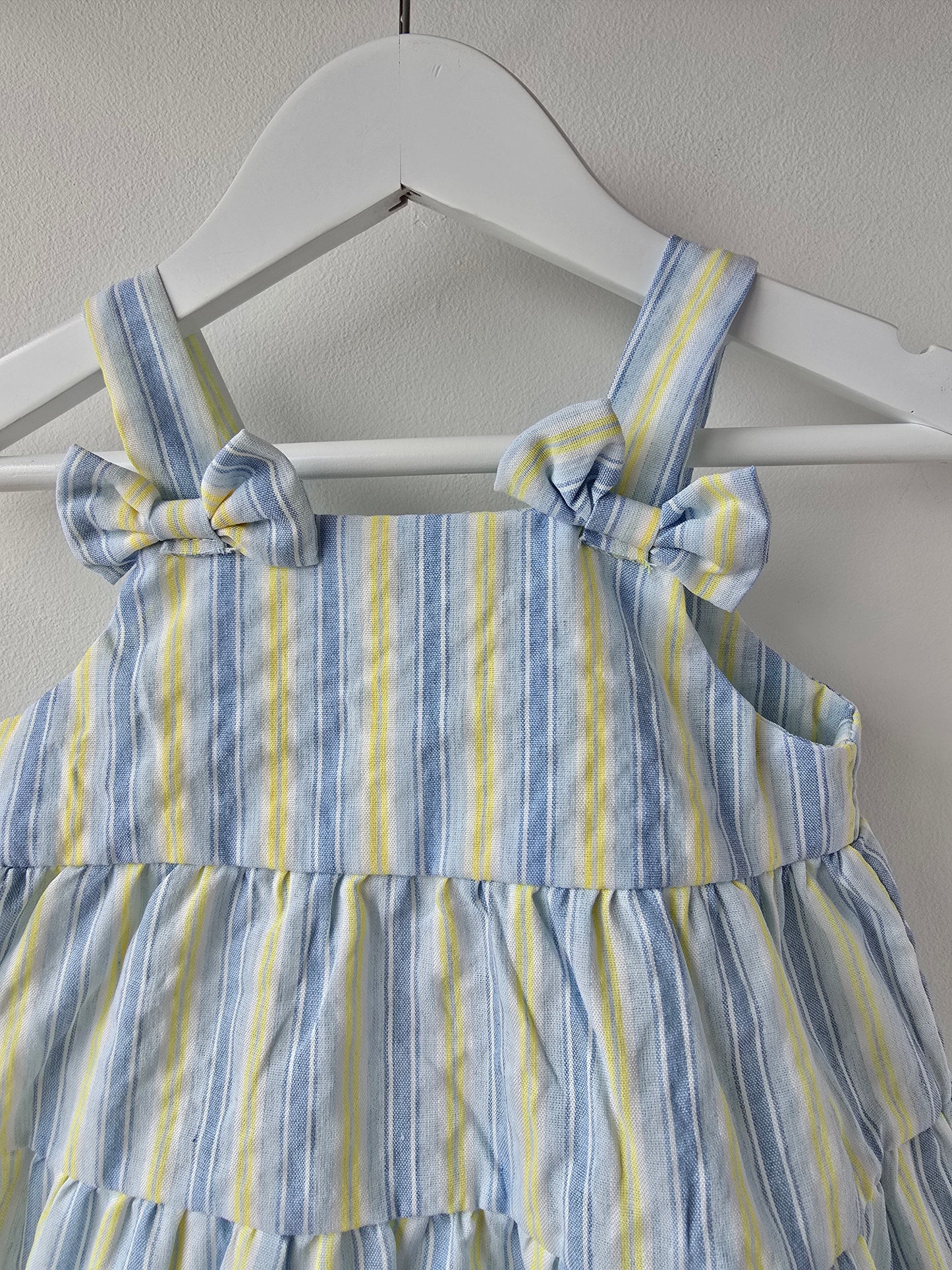 Lemon striped summer dress