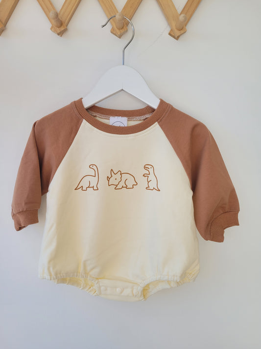 Sweatshirt dino romper