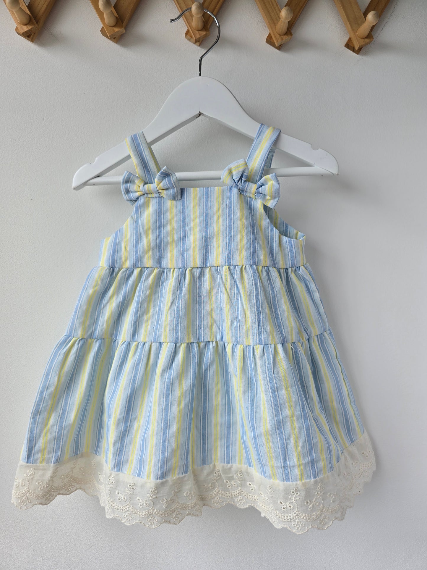 Lemon striped summer dress